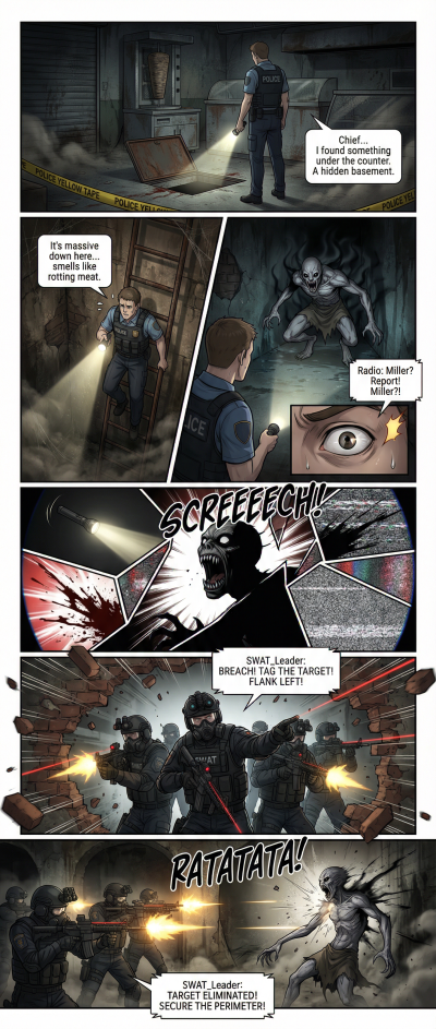 They found something under the counter