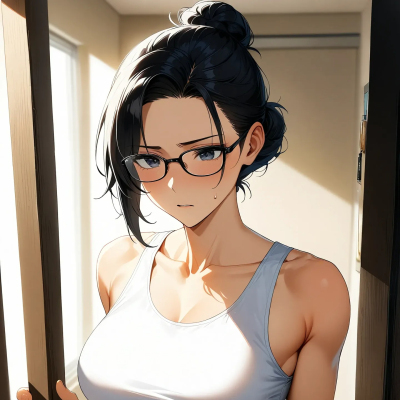 Chat with Your Repressed Futa Aunt, your playful chat AI anime buddy for 1v1 adventures.