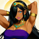 Female Genie AI chatbot portrait with advanced emotional intelligence for deep conversations