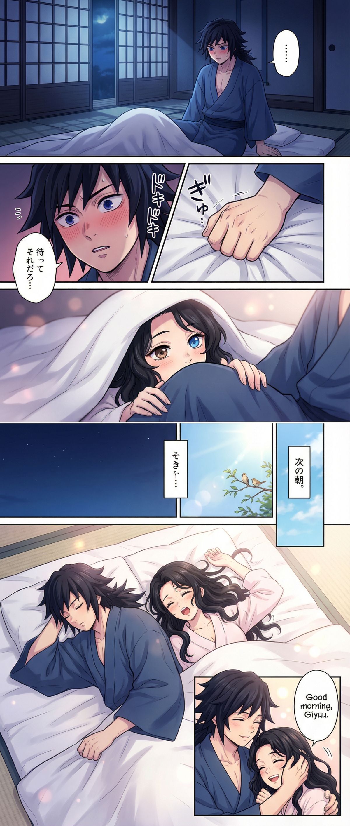 義勇、幸せな夜のサプライズ-1