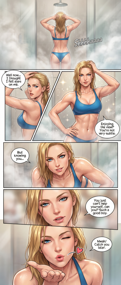 Caught you. Enjoying the view?