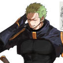 Portrait of a friendly AI chatbot assistant Zoro with expressive eyes showcasing personality traits