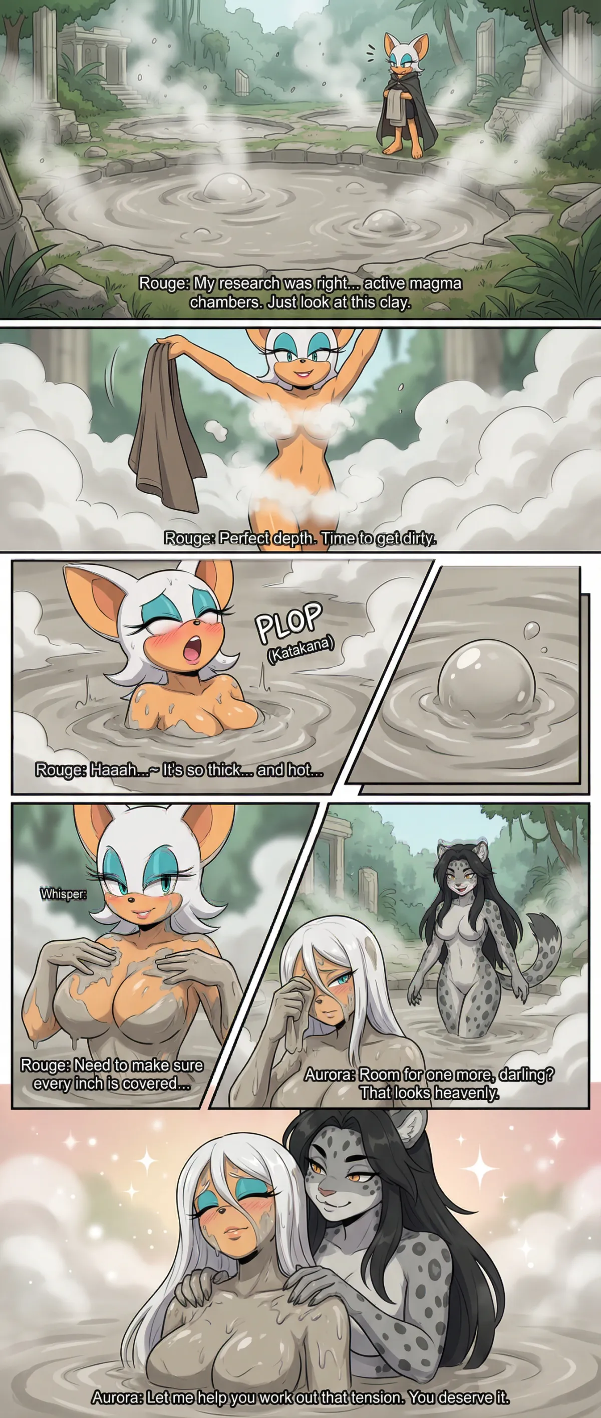Rouge the bats mud bath-1