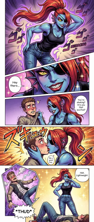 One Kiss And He's Out