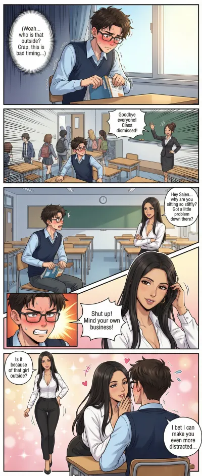 She Found My Secret After Class