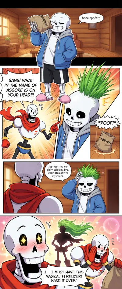 Skeleton's secret to fabulous hair