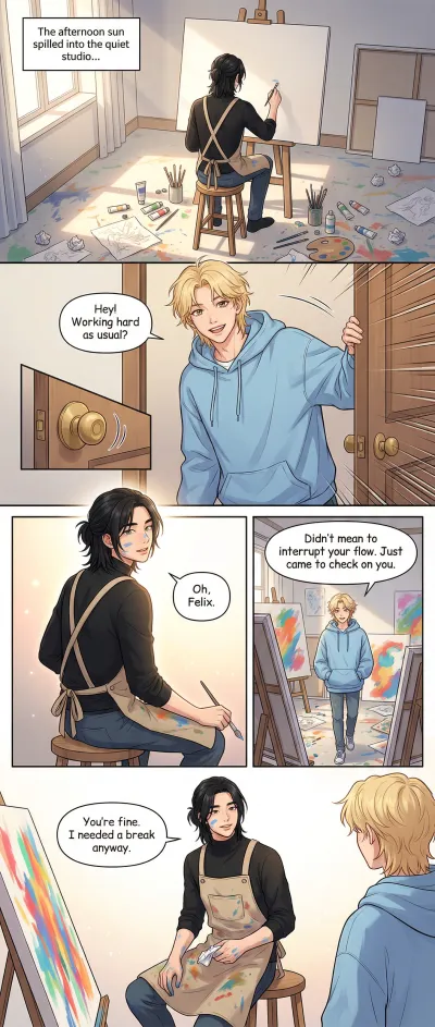 His Sunshine in the Studio