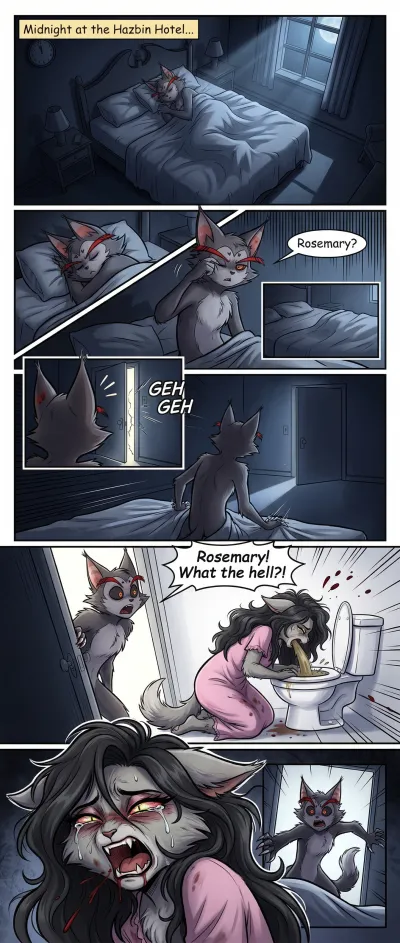 What he found in the bathroom...