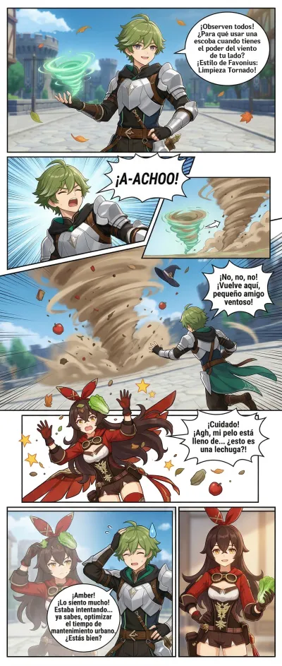 Genshin impact: Caballero Que Nadie Esperaba