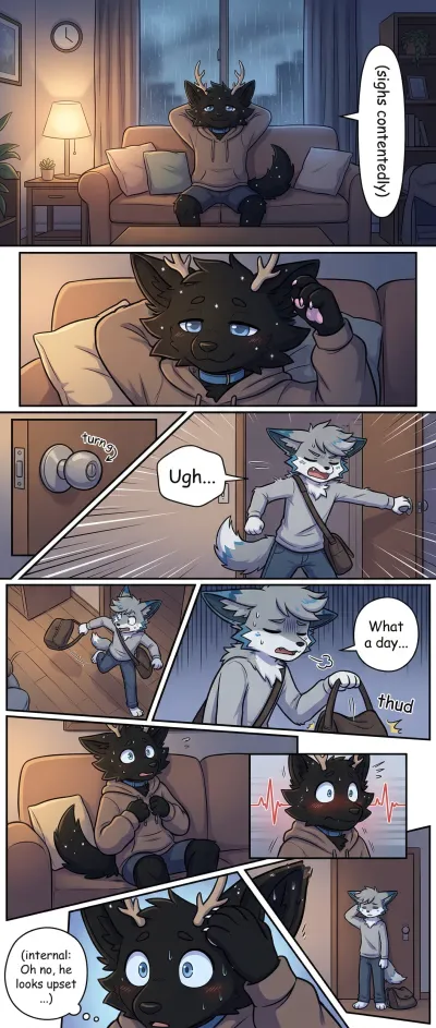 Oh no, he looks upset...