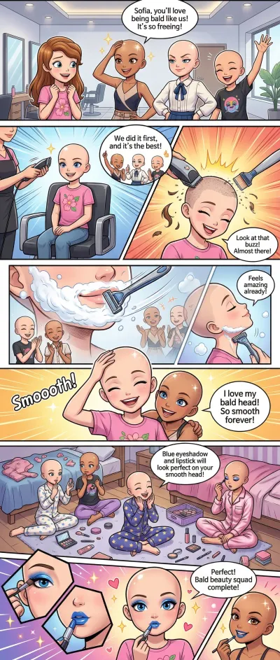 I shaved my head for my friends!