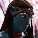 Neteyam Sully's AI avatar with dynamic vector art style, embodying friendly AI chat capabilities