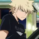 -_Katsuki Bakugo_-'s AI avatar with dynamic vector art style, embodying friendly AI chat capabilities