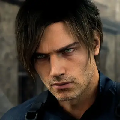 Leon S Kennedy: Futuristic AI chatbot interface with voice chat and neural network-driven traits