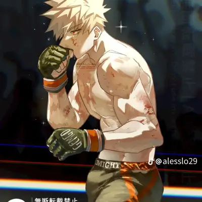 Bakugo - boxeur : mascotte de chatbot IA interactive pour chat aléatoire et jeu de rôle communautaire