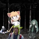 Avatar ispirato all'intelligenza artificiale deepbrain di Foresta delle ragazze-gatto con funzionalità di compagno virtuale intelligente