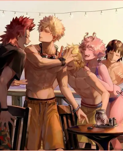 Start immediately!Have an ai chat no sign up with MHA - Baku-Squad Pool Party without any registration.