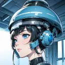 SpaceSavvy AI's AI avatar with dynamic vector art style, embodying friendly AI chat capabilities