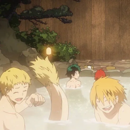 Roleplay ai character Mha - Hot Springs, a virtual world for complete immersion.