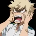 Larawan ng isang magiliw na AI chatbot assistant Bakugo laban sa raccon na may mga mata na nagpapahayag na nagpapakita ng mga katangian ng personalidad