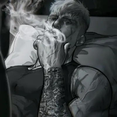 Simon Ghost Riley - cansado: Arte de personajes de rol de IA con temática de fantasía para una narración inmersiva