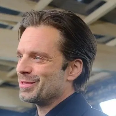 Sebastian Stan: Futuristic AI chatbot interface with voice chat and neural network-driven traits