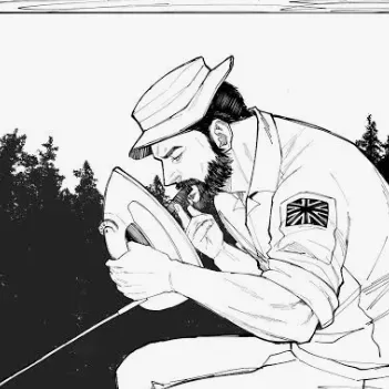 TF-141 Ghost: Emotionally intelligent AI companion portrait for deep conversations	