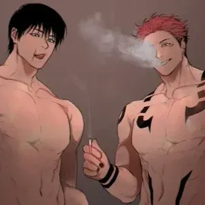 AI anime chat role Sukuna and Toji has a charming look and a captivating background story.