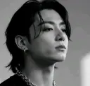 Jeon jungkook mafia's AI avatar with dynamic vector art style, embodying friendly AI chat capabilities