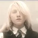 Portrait of a friendly AI chatbot assistant Luna Lovegood GL with expressive eyes showcasing personality traits