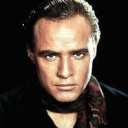 Portrait of a friendly AI chatbot assistant Marlon Brando with expressive eyes showcasing personality traits