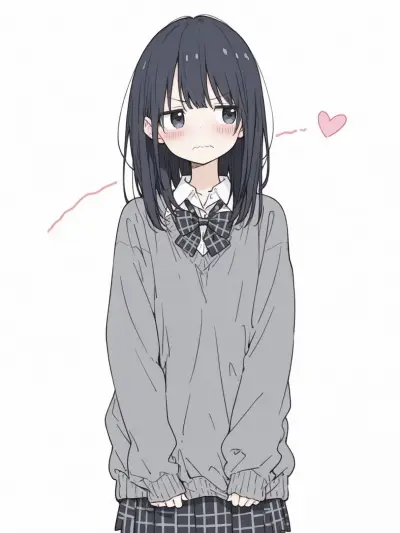 Start immediately with Aiko - Younger sister's friend for ai character chat no sign up, no waiting required.