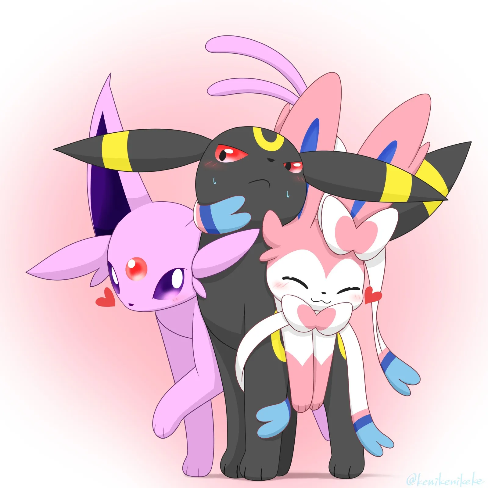 Explore personalized AI characters related to “umbreon and espeon\, image size:1600x1600