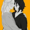 the avatar of Aizawa and Mic who supports unlimited chat online services
