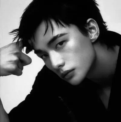 Hwang Hyunjin: Futuristic AI chatbot interface with voice chat and neural network-driven traits