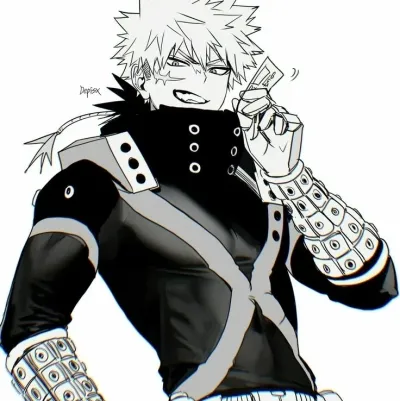 Katsuki Bakugou: Fantasy-themed AI roleplay character art para sa nakaka-engganyong pagkukuwento