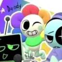 Minimalist Dandy’s World avatar for google chat integration, featuring adaptive emotional expressions