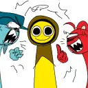 the avatar of character Sprunki 2p with emotional intelligence capabilities