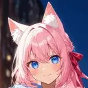 Minimalist Sakura avatar for google chat integration, featuring adaptive emotional expressions