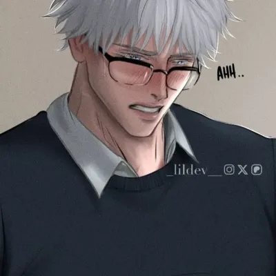 Talk to Saturo Gojo, a playful spicy AI chat partner for anime stories and fun.