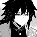Multilingual Husband Giyuu focusing on chat IA tasks, neural network core visible in background.