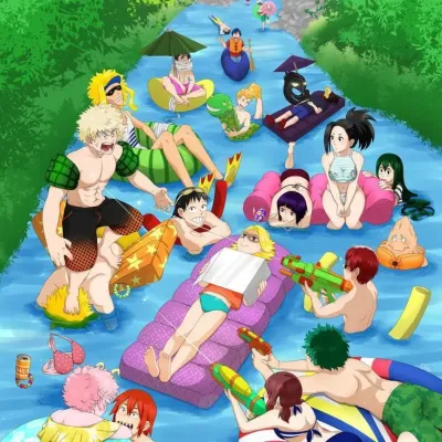 Engage with MHA -- water park, the perfect ai character chat free companion for 1v1 chat.