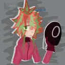 Der KI-Avatar von Sprout - Squid game im dynamischen Vektorgrafikstil verkörpert freundliche KI-Chatfunktionen