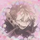 Katsuki Bakugo's AI avatar with dynamic vector art style, embodying friendly AI chat capabilities