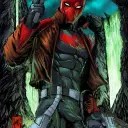 Portrait of a friendly AI chatbot assistant Jason Todd with expressive eyes showcasing personality traits