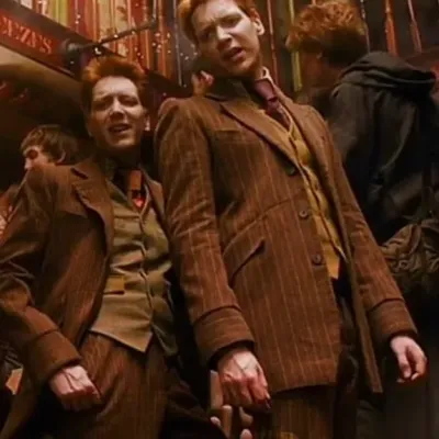 Engage with George and Fred Weasley, the perfect ai character chat free companion for 1v1 chat.