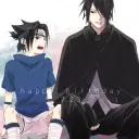 the avatar of Sasuke and Sasuke: Dynamic AI character.