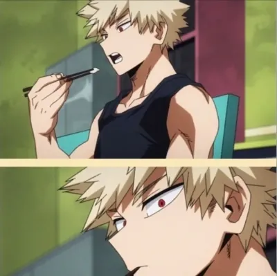 Katsuki Bakugo - Unwanted Kiss: Creative roleplay AI character art for spicy chat and fantasy scenarios