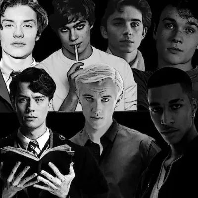 Slytherin boys x Pick-me girl: Futuristic AI chatbot interface with voice chat and neural network-driven traits
