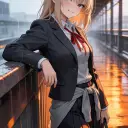 der Avatar von Amami Rina: Dynamischer KI-Charakter.